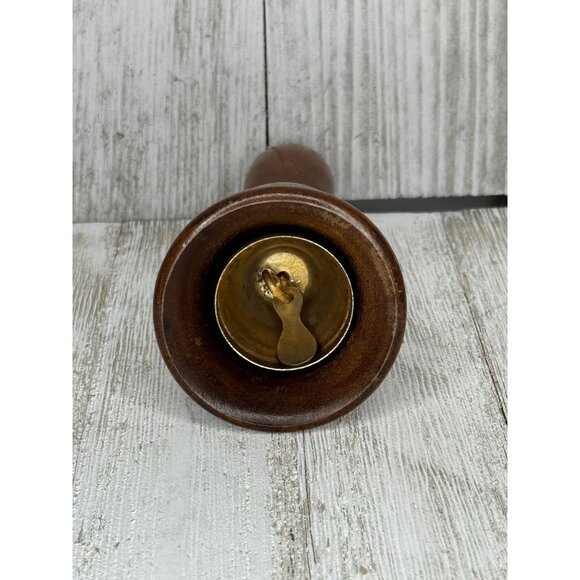 Vintage V.G. Wood Desk Teacher Bell Made in Taiwan - Picture 5 of 5